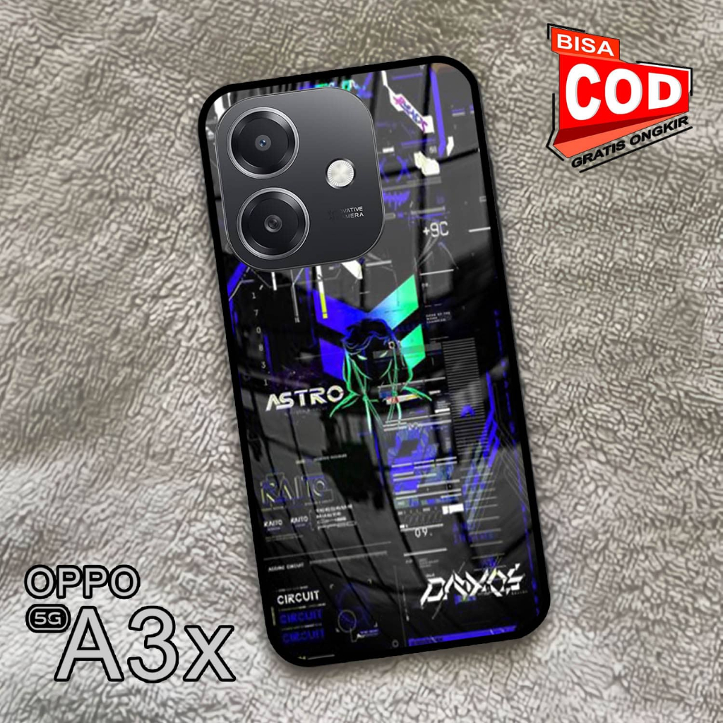 Softcase Glass Kaca | Case Kaca | Casing Kaca | OPPO A3X [S90]