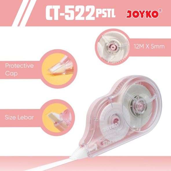 

(PCS) Tip Ex Kertas Joyko CT-522PTL / Correction Tape Pita Koreksi Joyko CT-522PTL / Tip Ex Pita Murah