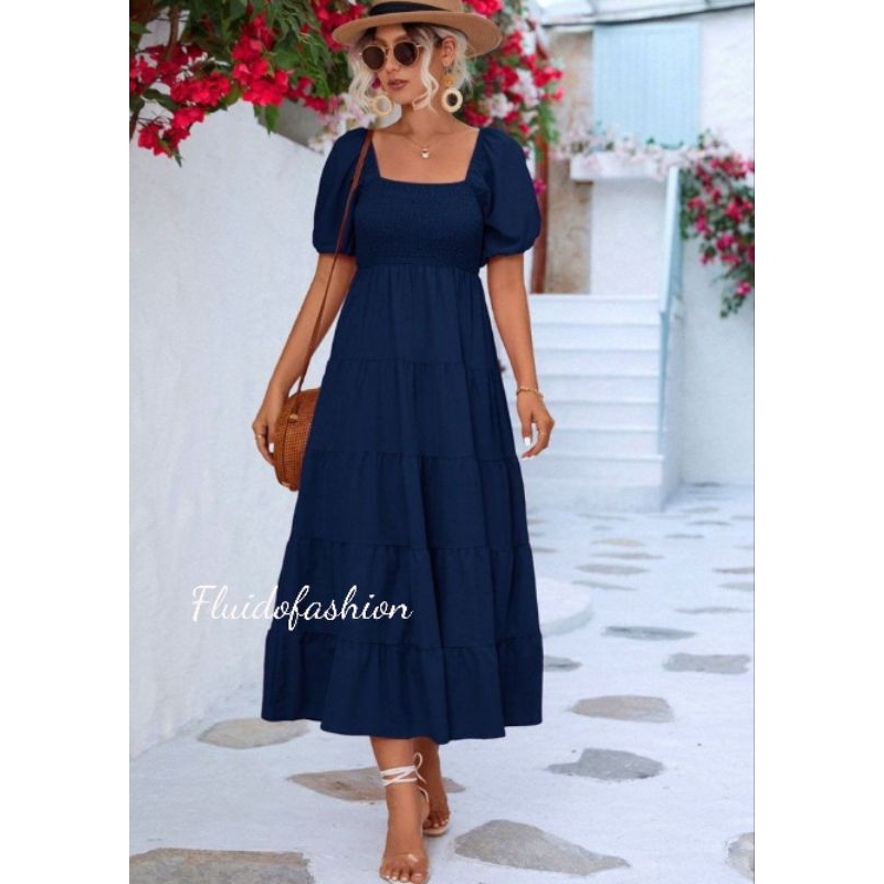 Dress Felia//dress size M-XXXXL//dress jumbo wanita//dress pantai//casual dress