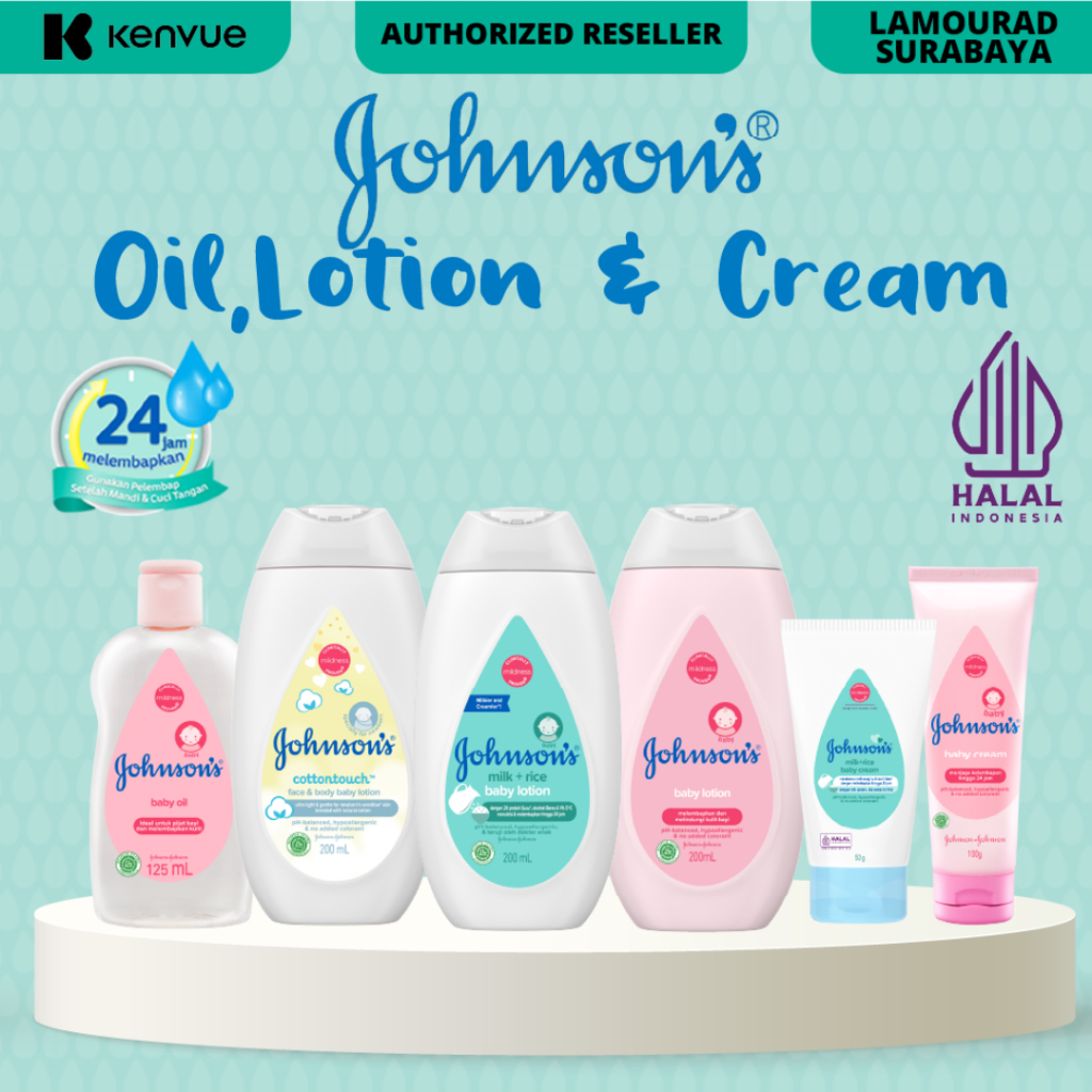 JOHNSON'S BABY Lotion Baby Cream I Krim Bayi I Lotion Bayi 50g 100ml 200 ml