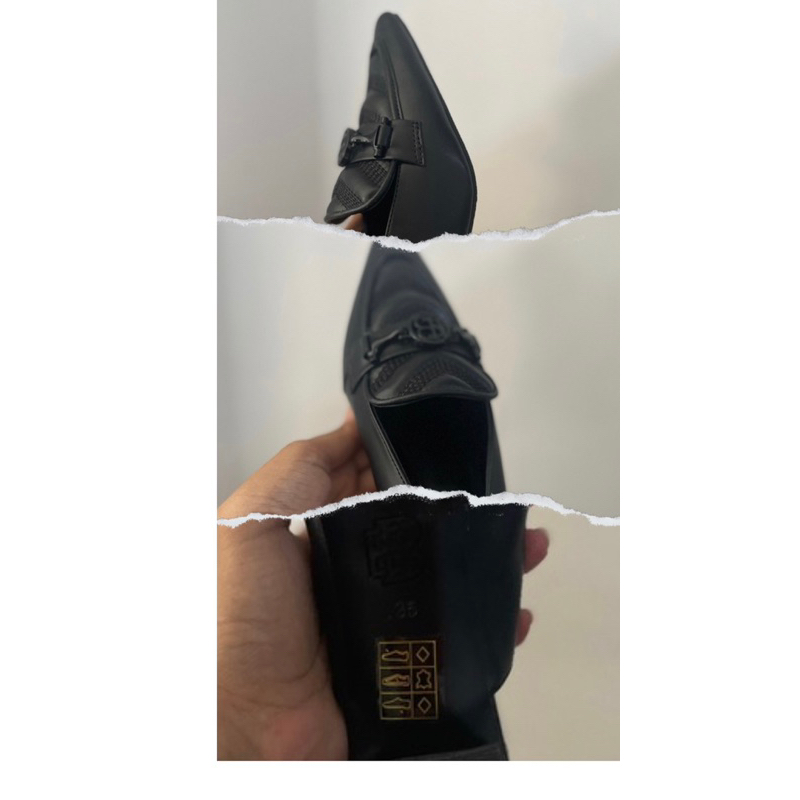 Sandal Sepatu Wanita Everbest ukuran kecil warna hitam