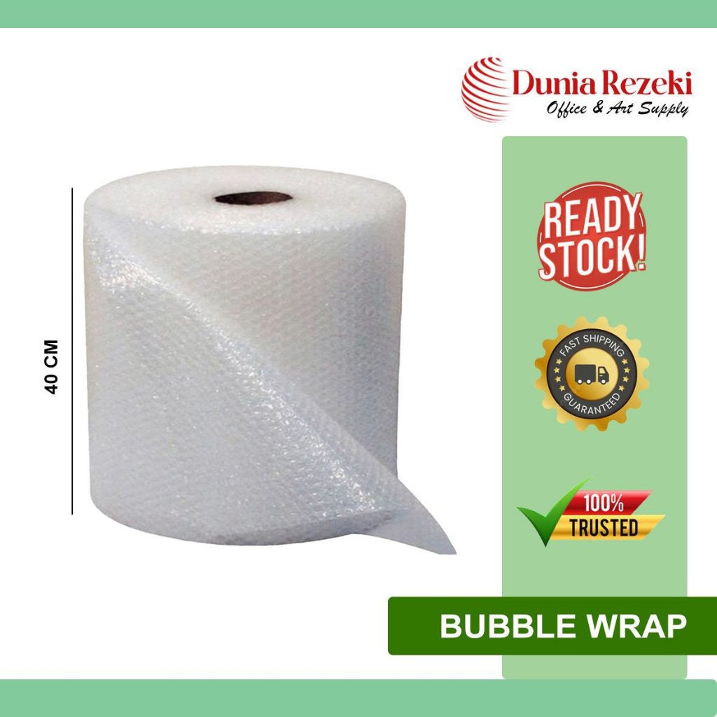 

BUBBLE WRAP MTAP UK 40CM X 50M PUTIH PREMIUM QUALITY JAMIN TEBAL - Putih