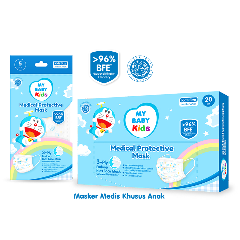 My Baby Kids Medical Protective Mask 1Box isi 20Pcs