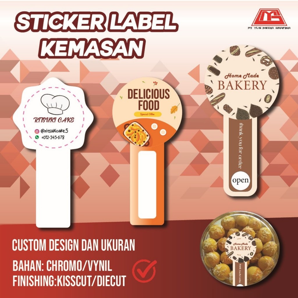 

Stiker Label Vinyl/ Cetak stiker Label/ Stiker Tahan Air/ Stiker Anti Air/ Stiker Kemasan