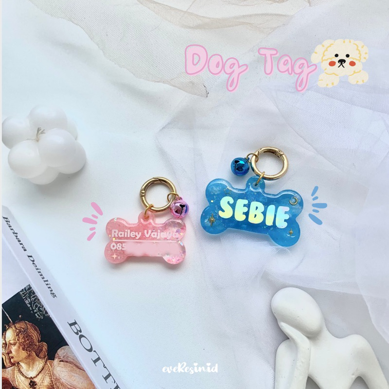 Dog Tag - Pet Tag - Pet Name Tag - Dog Name Tag CUSTOM - Custom Tag Kalung Hewan - Tag Hewan Pelihar