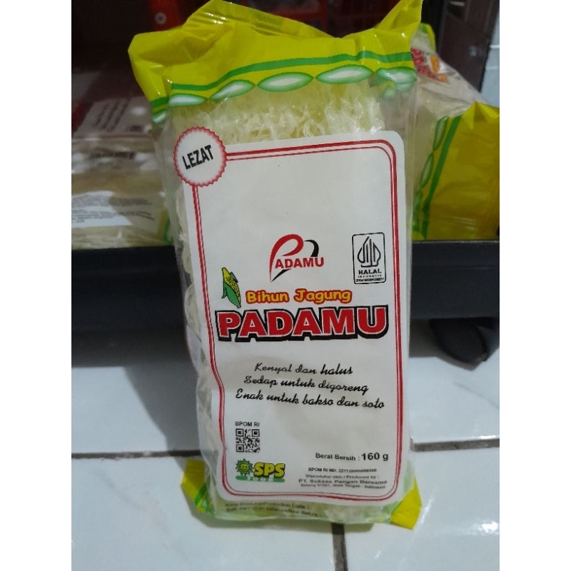 

PADAMU BIHUN JAGUNG KEMASAN 160GR