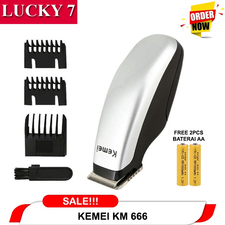 Serbuuuu BISA D  Mesin Alat Cukur Bayi Kemei KM666KM 666 Alat Cukur Rambut Kumis Jenggot Free Batera