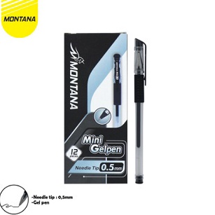 

MURAH 12 PCS 1 LUSIN BALLPOINT MINI GEL PEN MONTANA