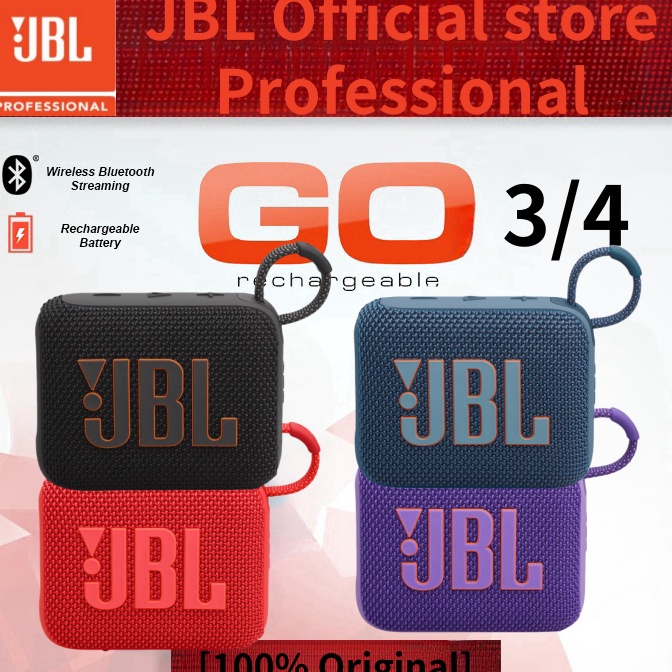 Wow Murah Meriah 1ori JBL GO 4 Portable Bluetooth Wireless Speaker GO4 JBL GO3 1 ORIGINAL