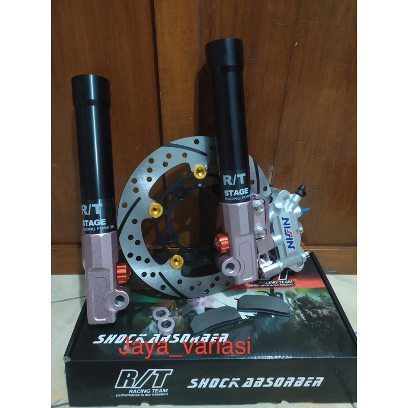 paketan rem depan monoblock 220mm vario 125/150 new lubang 5