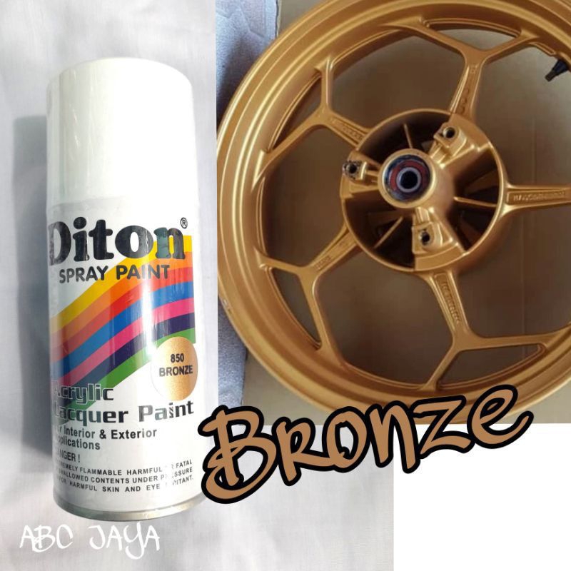 Cat Pilok Diton Spray Paint 850 Bronze 300ml Kuning Emas Brons Bron Gold RCB Pilox Pylox
