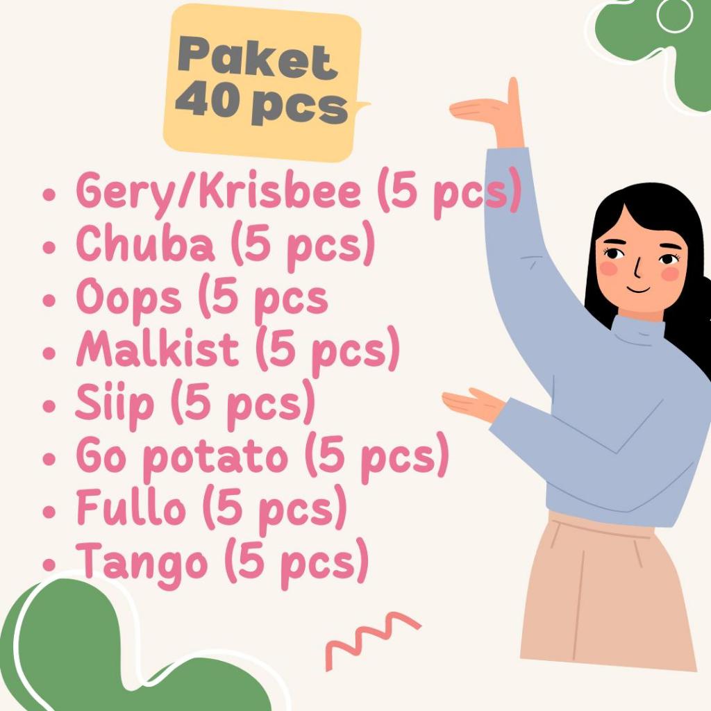 

RB Paket Snack Isi 40 pcs Hampers Bingkisan Murah Meriah