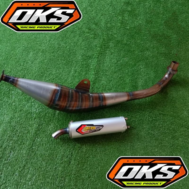 Knalpot Racing CREAMPIE Plat Pnp Yamaha Fiz R