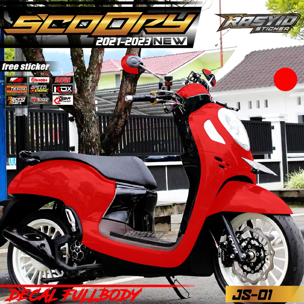 COD Sticker Decal Full Body Motor Honda Scoopy Prestige Tahun 2020 2021 2022 2023 2024 Sticker Scoop