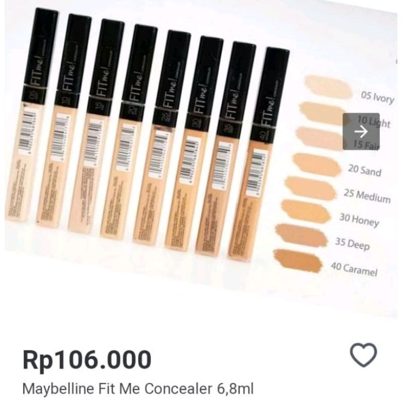 Concealer Maybelline Fit Me Concealer