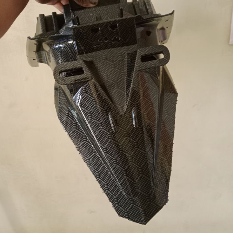 spakbor belakang nmax old carbon hexagon