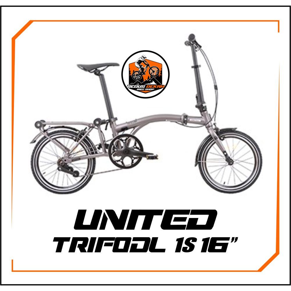 SEPEDA LIPAT FOLDING BIKE 16 INCH UNITED TRIFOLD 1S