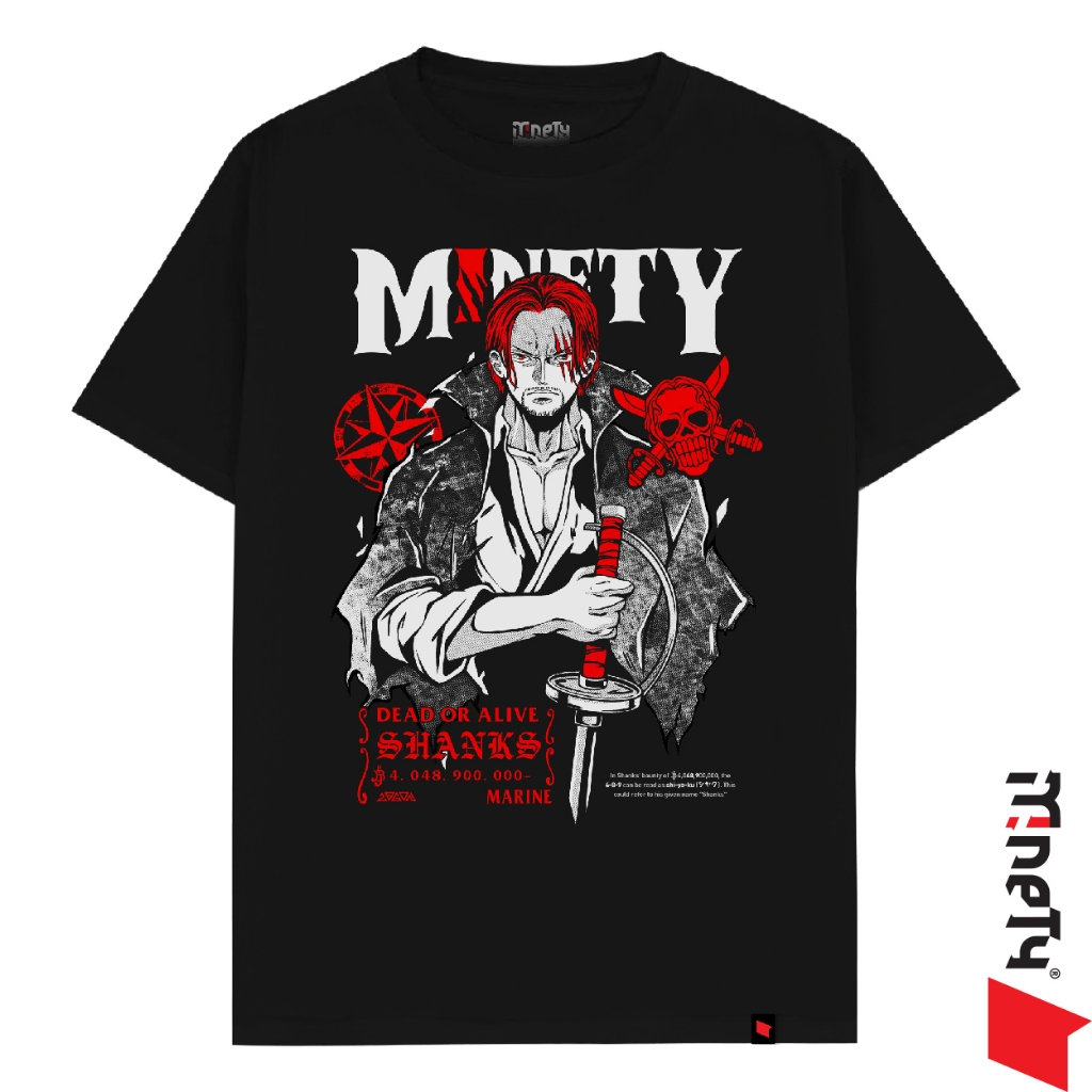 MINETY T-SHIRT Shanks Bounty - Kaos Anime Manga One Piece