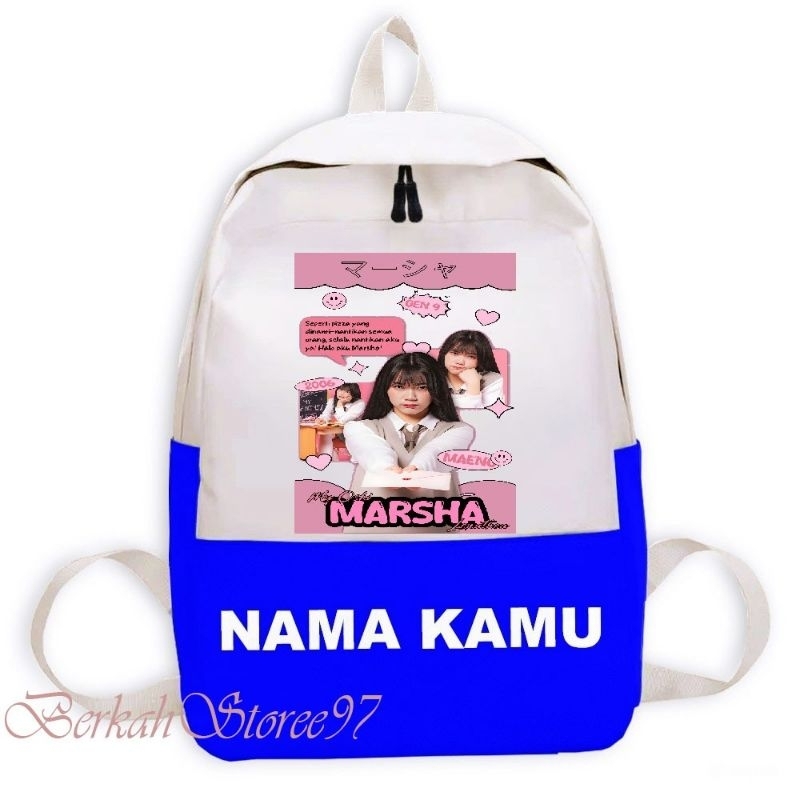Tas Ransel Anak Gambar JKT48 MARSHA LOVE LETTER - Tas Anak Unisex,PVC Tahan Air - Fashion - High Qua