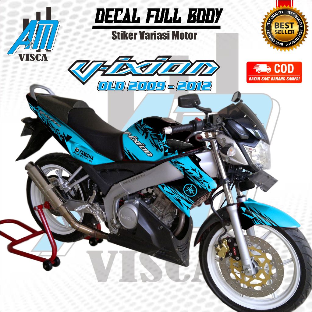 Decal Vixion Old Full Body Stiker Dekal Vixion Old Variasi Motif Absrak
