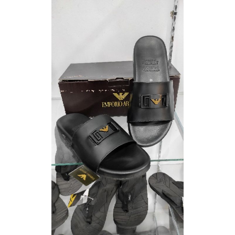 Sandal Armani import original kulit asli 100% limited edition