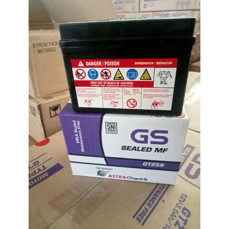 AKI MOTOR KERING GS ASTRA GTZ5S 12V.3,5Ah