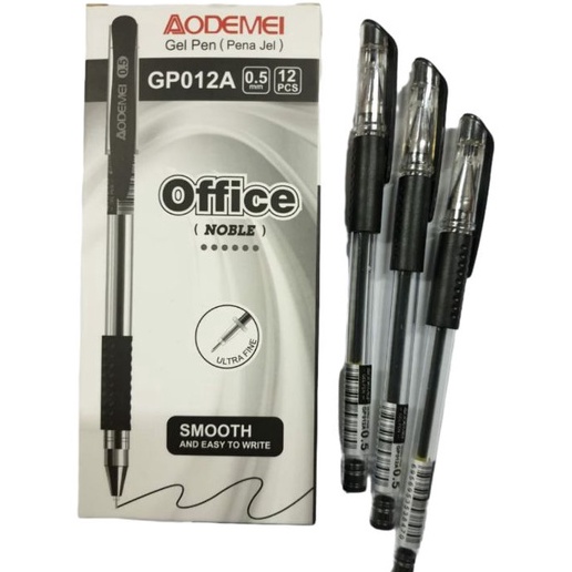 

BARANG TERUPDATE Pulpen Gel Pen Office Aodemei Mastona GP12A 5mm 1 Lusin