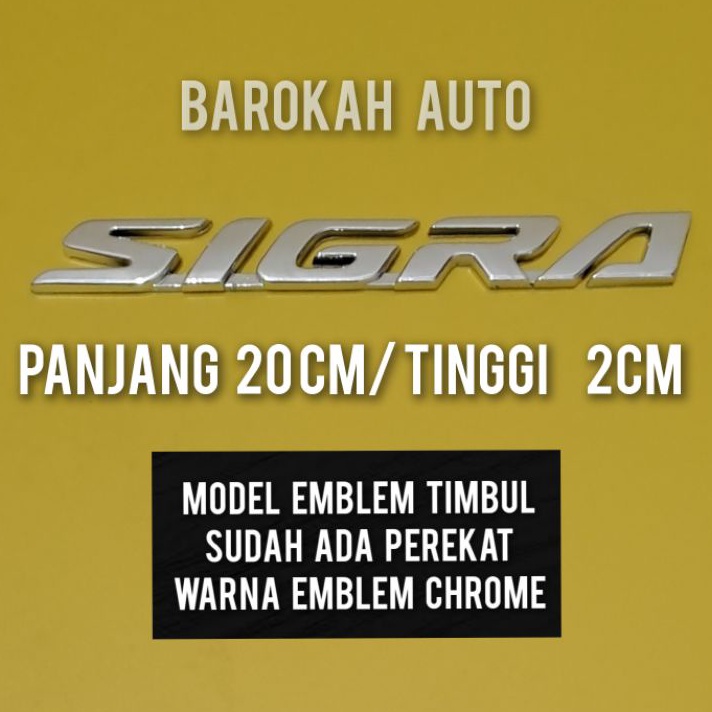 CUCIGUDANG sigra logo mobil emblem sigra chrome
