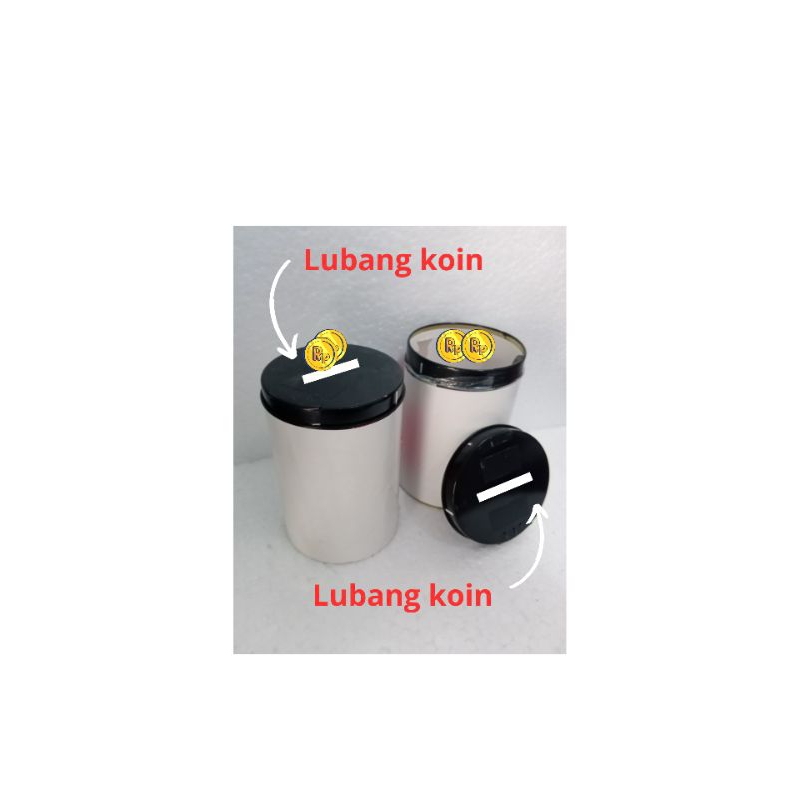 

celengan koin kaleng bekas