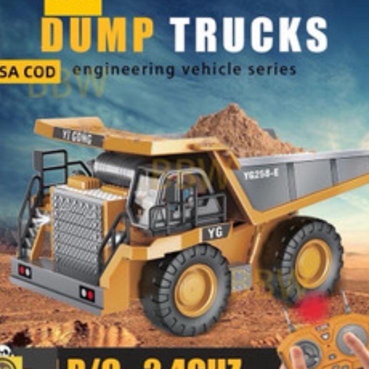 HARGA SPESIAL BISA  RC DUMP TRUCK  Mainan Remote Control Dump Truck Yigong RC dump truck Alloy 24Ghz