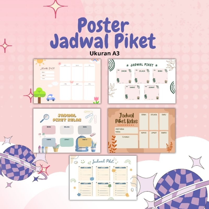 

Poster Jadwal piket A3