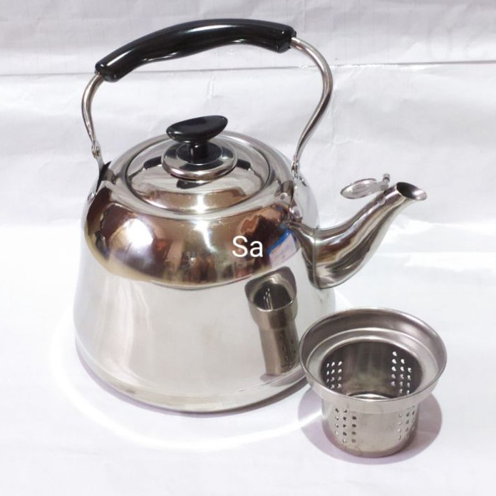 CUCI GUDANG A1 Ceret Air Jadul Bunyi Teko Rebus Air Mini Lengkap Saringan Teh Model Klasik Tea Pot I