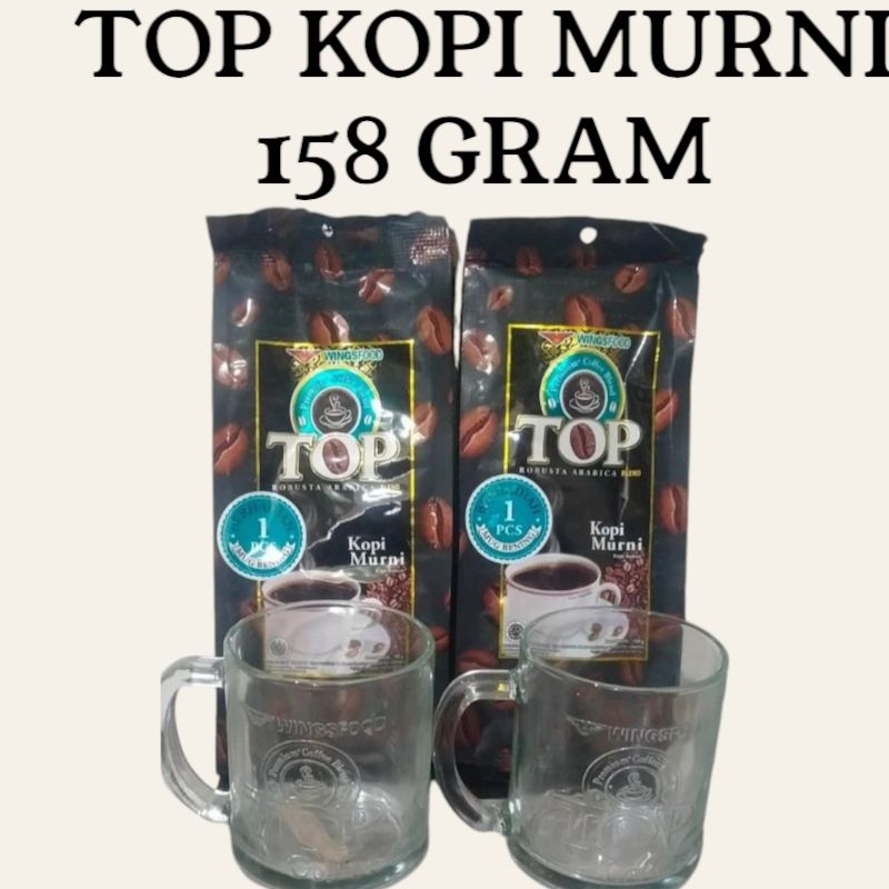 

TOP KOPI MURNI 158 GRAM/TOP KOPI HITAM HALUS /TOP COFFE/TOP KOPI FREE GELAS/top kopi murni/kopi hitam halus