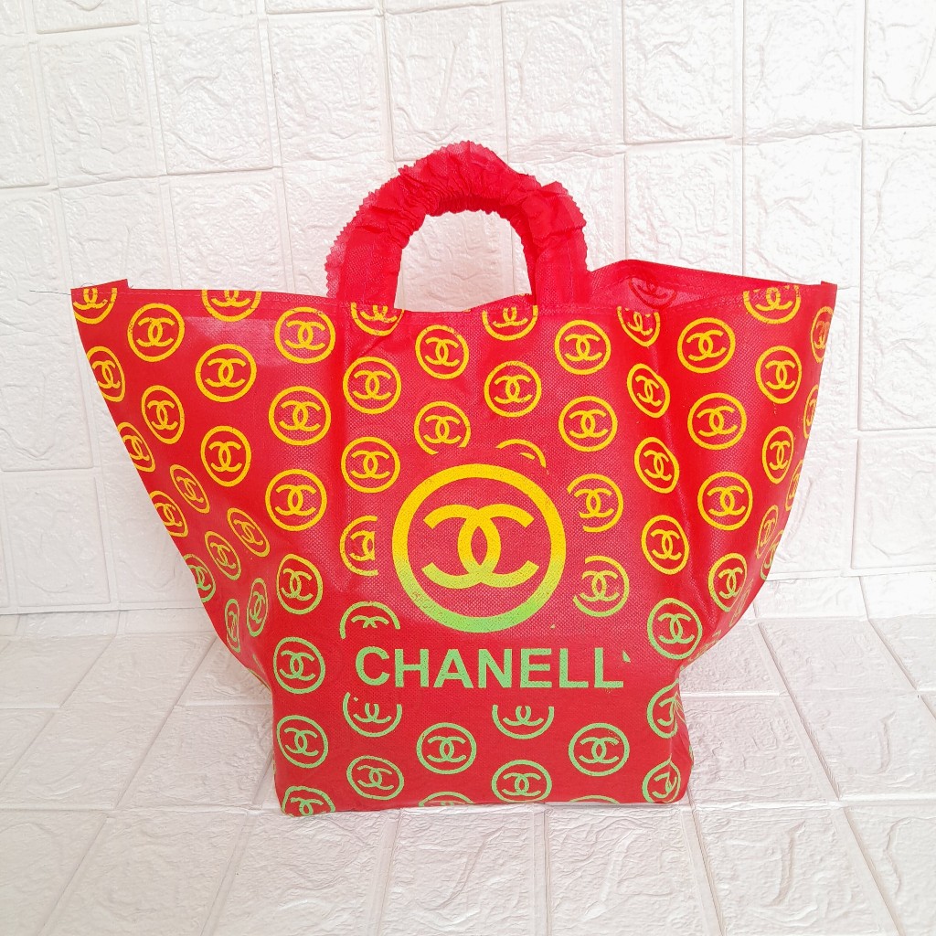 

Tas Hajatan 22x22 Tenteng RENDA Goodie Bag Tas Nasi Kotak Tas Berkat Spoundbond Bag