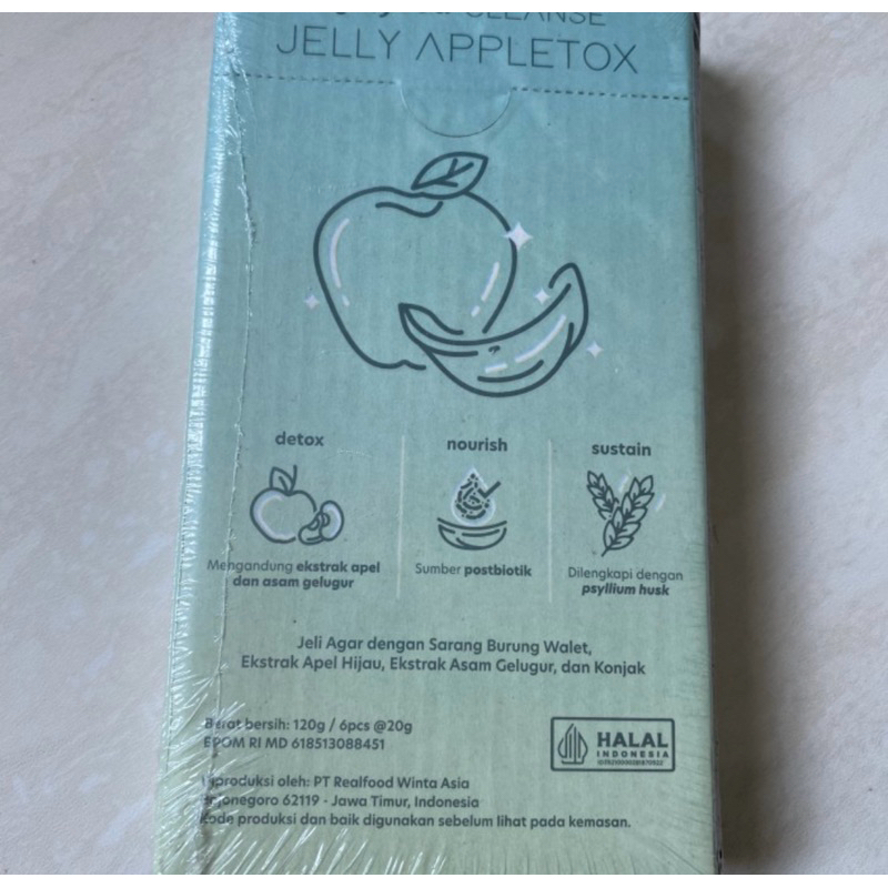 

Realfood Cleanse Appletox Jelly isi 6 Sarang Burung Walet isi 6 new segel