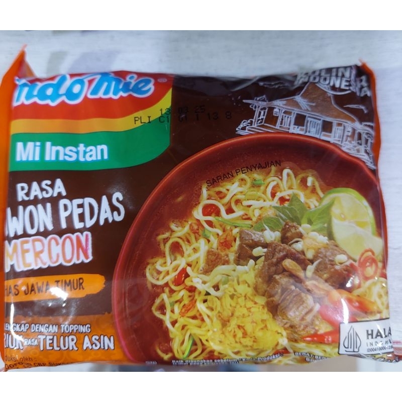 

INDOMIE RAWON PEDAS MERCON