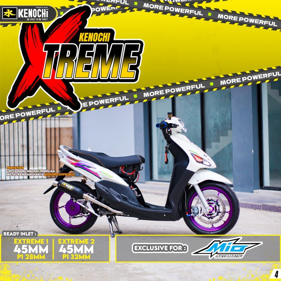 Knalpot Shijiro Kenochi Tipe Xtreme Mio