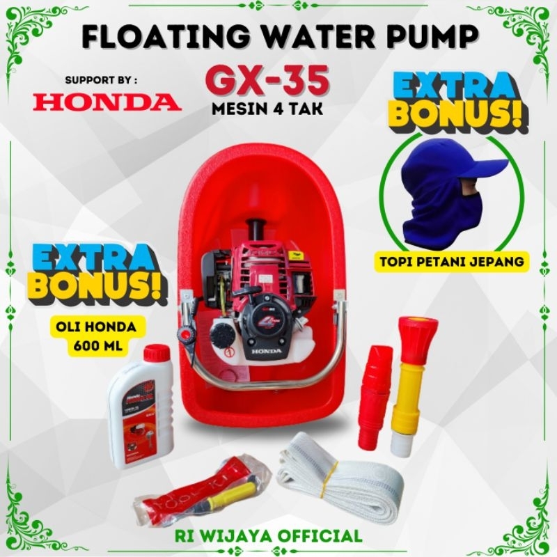 FLOATING WATER PUMP 4 TAK / MESIN SIRAM BAWANG MERAH / MESIN SIRAM BAWANG 4 TAK / MESIN SIRAM APUNG