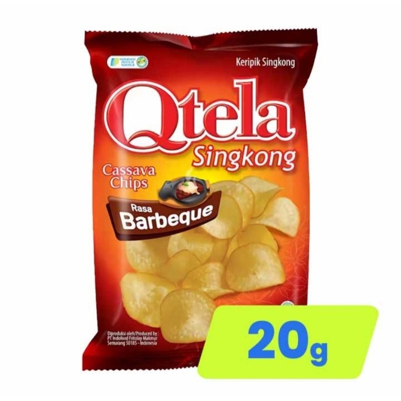 

Qtela Kripik Singkong Rasa Barbeque 20g