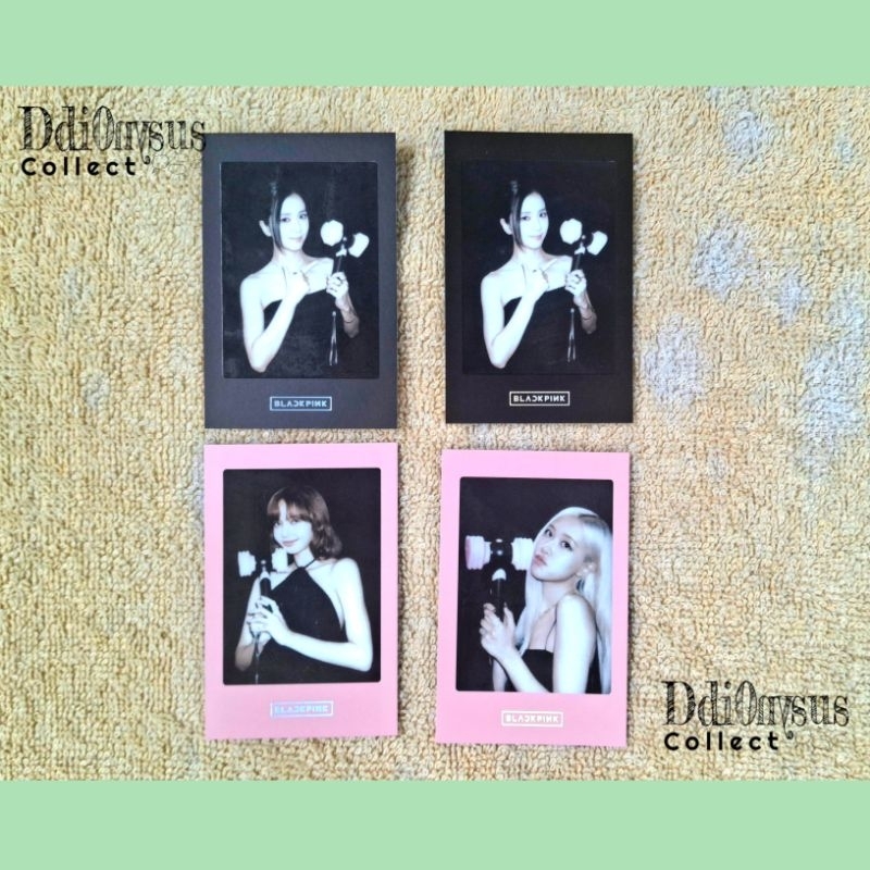 Official Photocard Polaroid POB Lightstick Blackpink Ver 2 Jisoo Lisa Rosé