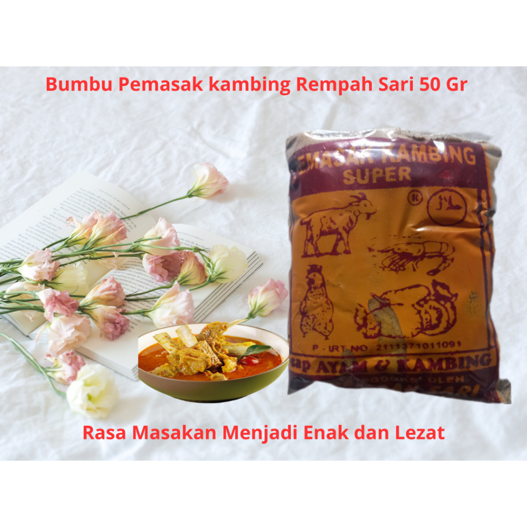 

Bumbu Pemasak Gulai Kambing 50 gr