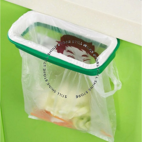 Rak Rack Hanger Gantungan Kantong Kantung Plastik Sampah Gantung Lemari Laci Dapur Portabel