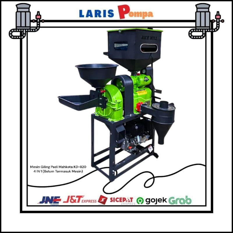 Mesin Giling Padi Mahkota KD-820 4 IN 1 (Belum Termasuk Mesin)