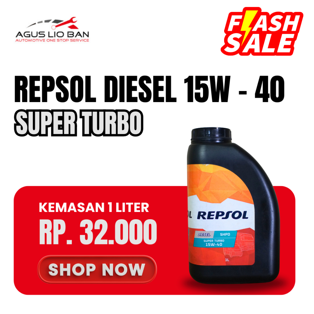 PROMO Agus Lio Ban - OLI MOBIL REPSOL DIESEL SAE 15w - 40