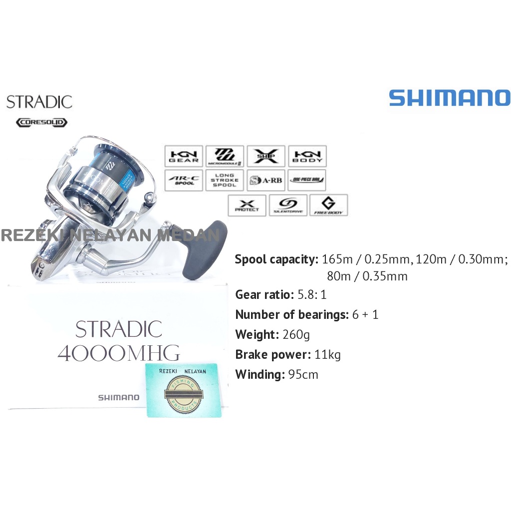 Reel SHIMANO Stradic 2019 4000 MHGFL | Reel SHIMANO Medium Deep Spool | Garansi Resmi SHIMANO INDONE
