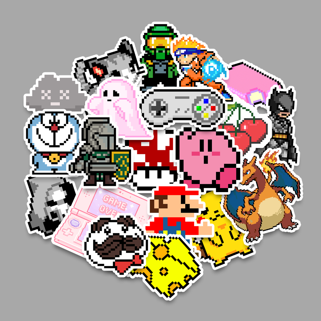 STICKER PACK - PIXEL ART | STICKER KOPER STICKER TUMBLER STICKER LAPTOP HELM