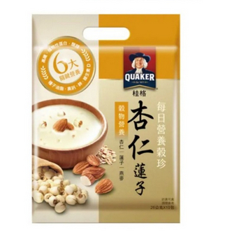 

Quaker Instant Oatmeal Almond and Lotus Seed