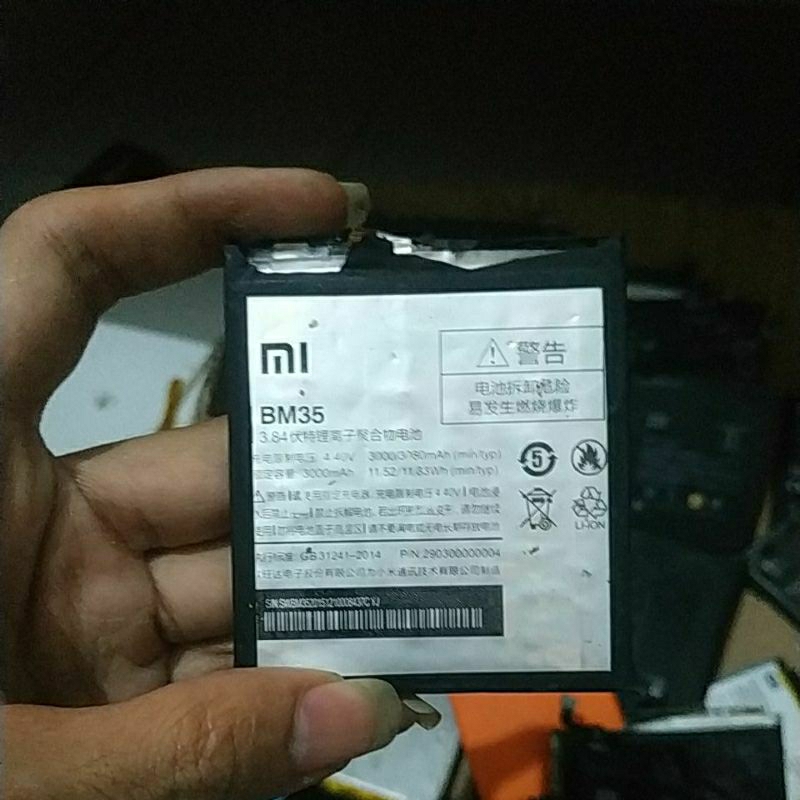 baterai bekas mi 4c bm35