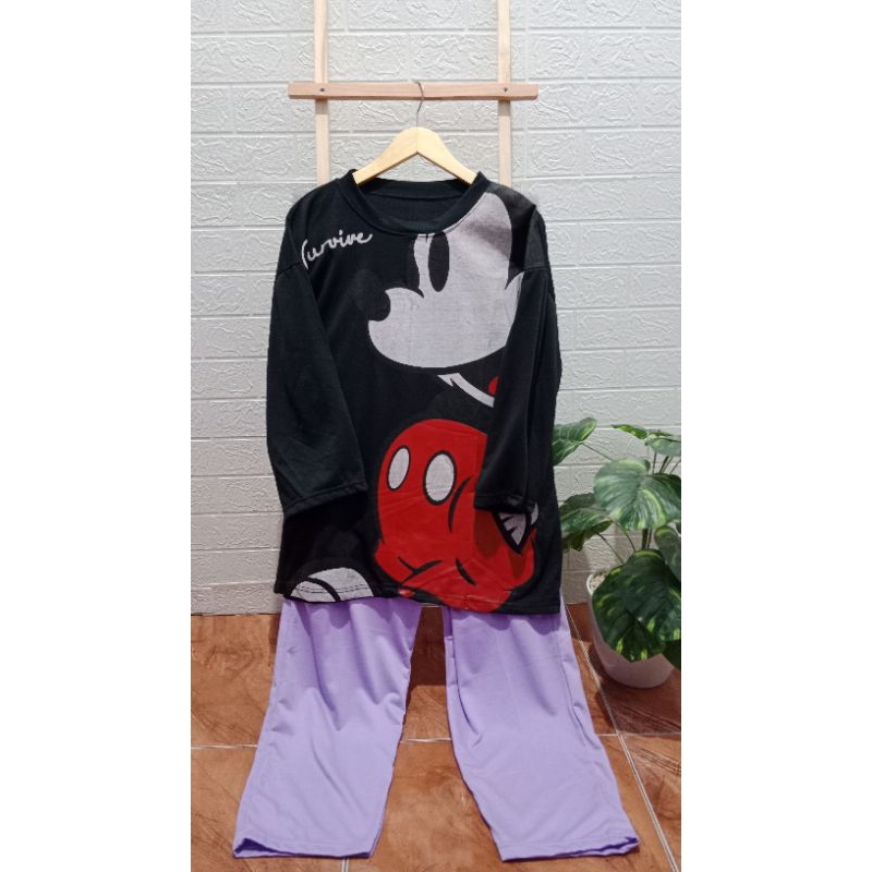 Setelan Cargo Wanita Dewasa Oversize