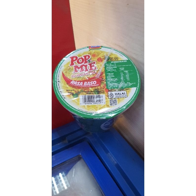 

Indomie Pop Mie Mi Instan Cup Rasa Baso 75gr